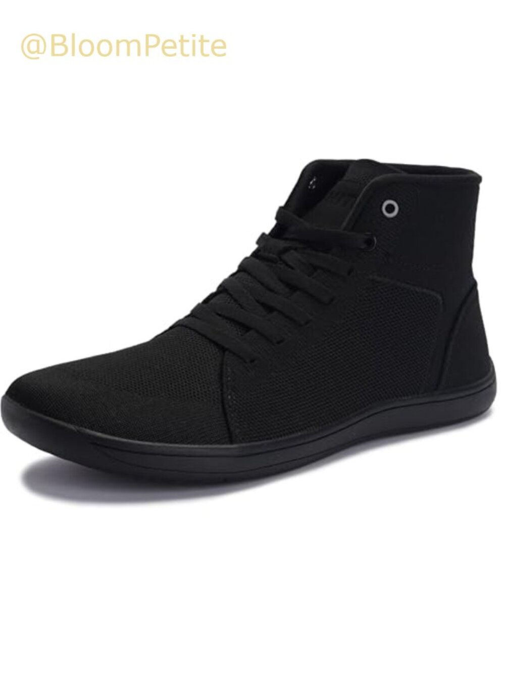 Men's Wide Toe Box High Top Barefoot Shoes Zero Drop Minimalist Knit